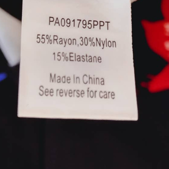 Parker | Black & Floral Cage-Back Long Sleeve Bodycon Mini Dress - Picture 10 of 12